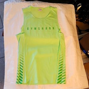 Men's Gymshark 2XLarge lime green Tank Top New
